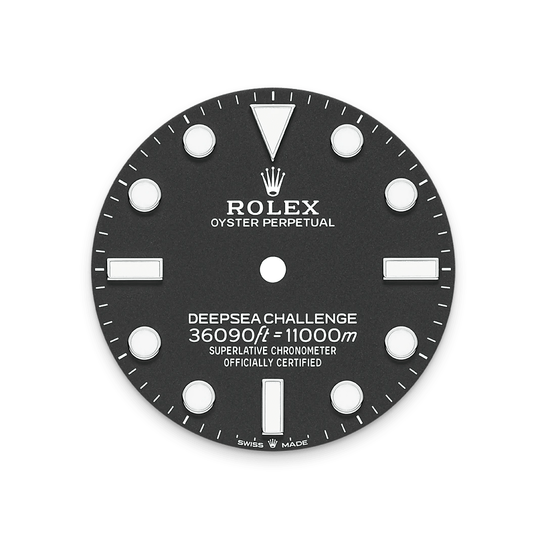 Intense black dial