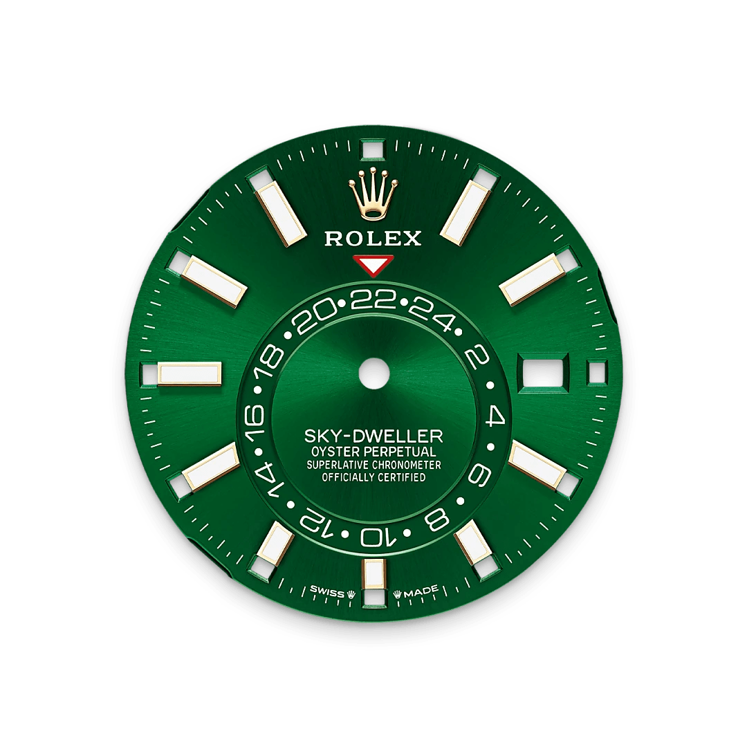 Bright green dial
